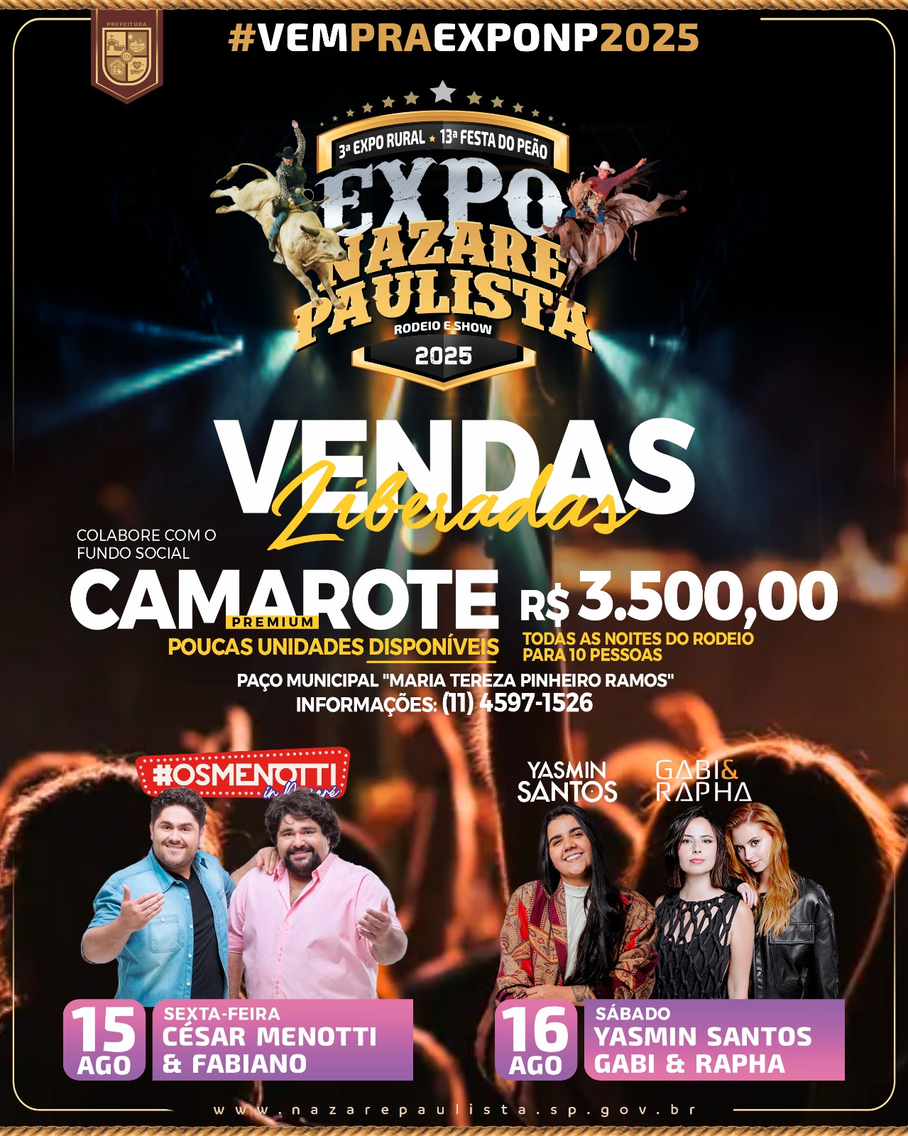 Venda de Camarotes